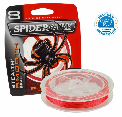 Šnúra SPIDERWIRE Stealth Smooth 8 Red 0,40mm 49,2kg 240M